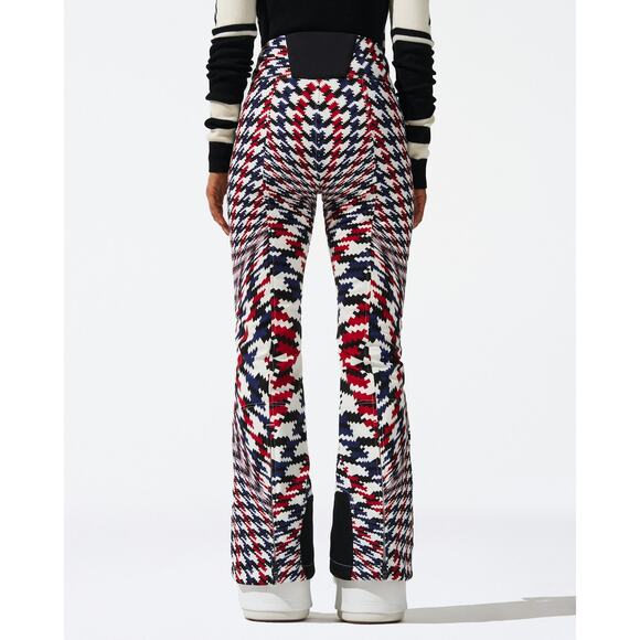 Perfect Moment Twisted Houndstooth High-Waist Aurora Flare Ski Pant XL - Picture 2 of 8